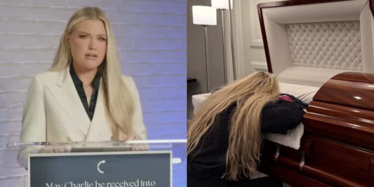 “Meu marido está com o Senhor usando uma coroa de mártir”, diz esposa de Charlie Kirk