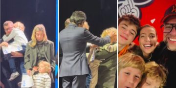 Luiza Possi e marido consagram filhos a Deus em culto