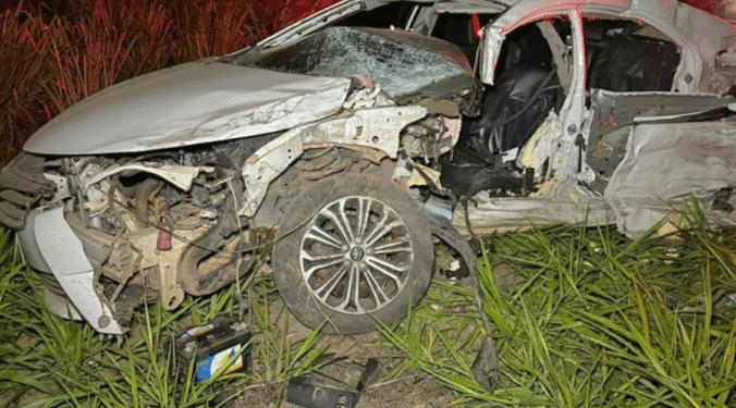 Pecuarista e mais duas pessoas morrem em grave acidente na BR-364, em Jaru