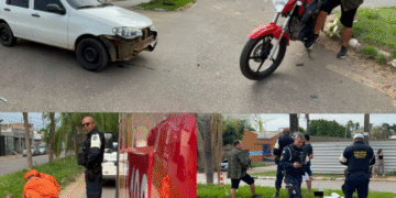 Motociclista fica ferido após Palio avançar preferencial no centro de Porto Velho