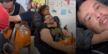 Pai que agrediu professor é contido com “mata-leão” pela própria filha