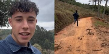 jovem anda quase 10km regularmente para ir a culto