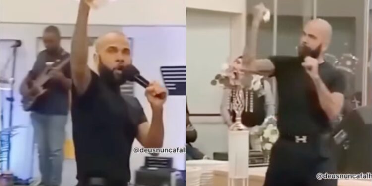Daniel Alves testemunha em igreja após absolvição na Justiça