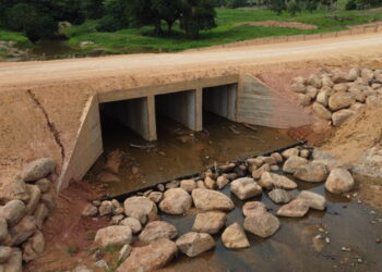 Governo de RO conclui galeria de concreto e aço sobre Rio Serra Verde, na Rodovia-466, entre Jaru e Bom Jesus