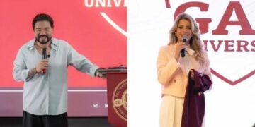 Yudi e Karina Bacchi como professores em universidade cristã