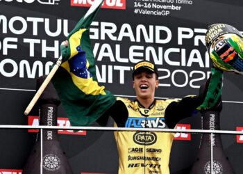 Diogo Moreira conquista Campeonato Mundial de Moto2