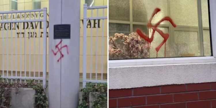 escola judaica é vandalizada com símbolos nazistas