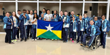 Delegação rondoniense recebe kits e inicia participação nas Paralimpíadas Escolares 2025, em São Paulo