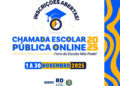 Governo de RO inicia Chamada Escolar Pública Online 2025 para estudantes fora da escola