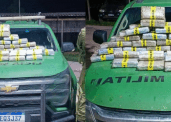 BPFron apreende 60 kg de drogas após perseguição no bairro Triângulo