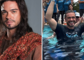 Ator de novelas bíblicas, Sidney Sampaio é batizado: “Tudo se fez novo”