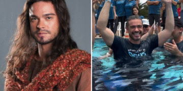 Ator de novelas bíblicas, Sidney Sampaio é batizado: “Tudo se fez novo”