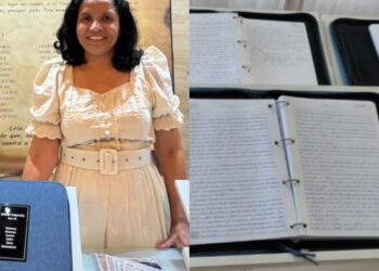 Cristã transcreve Bíblia à mão em mais de 3 mil páginas no RN