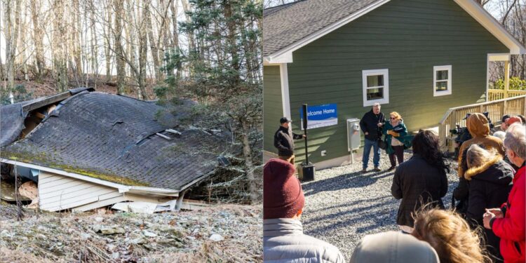 Furacão destruiu moradia de casal, mas missão cristã reconstruiu