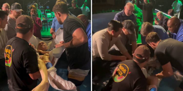 Homem paralítico é batizado com ajuda de amigos: ‘Amor em ação’