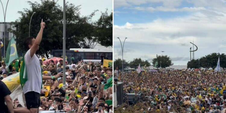 Nikolas Ferreira conclui caminhada orando pelo Brasil: “Tu és o Deus dessa nação”