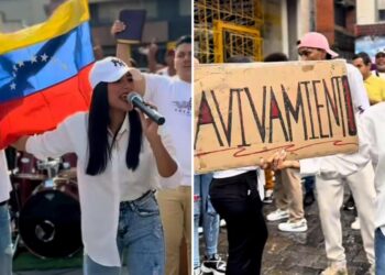 Jovens saem às ruas da Venezuela e oram por avivamento: ‘Deus pode nos livrar’