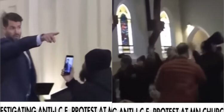 Ativistas invadem culto em Igreja Batista para protestar contra ICE