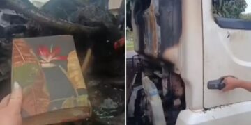 Bíblia resiste a incêndio e dona celebra: ‘Deus cuida de mim’