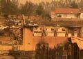 Igrejas são reduzidas a escombros por incêndio florestal no Chile