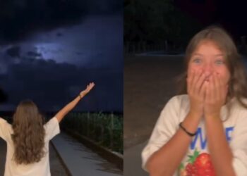 Menina clama a Deus e raios surgem no céu: “Me mostra Tua força”