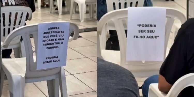 Igreja deixa cadeiras vazias para incentivar evangelismo: “Seu filho poderia estar aqui”