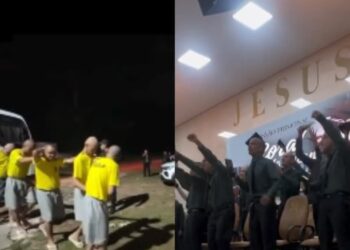 Presos convertidos participam de culto e formam coral em igreja no Pará