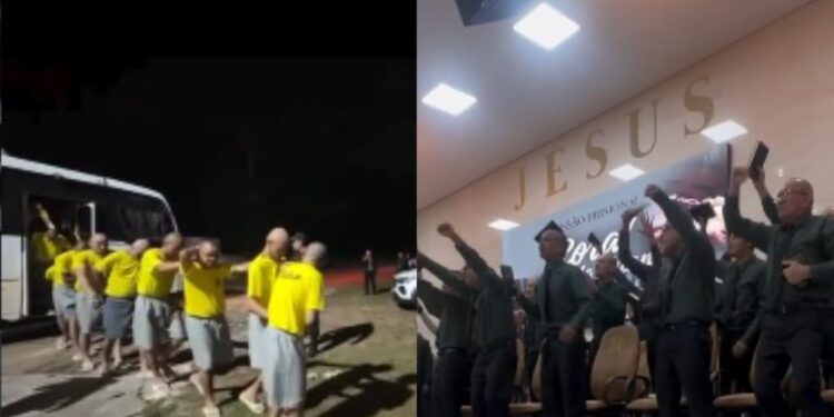 Presos convertidos participam de culto e formam coral em igreja no Pará