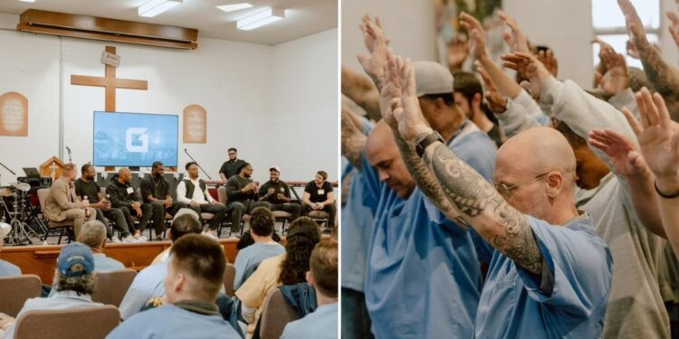 Jogadores da NFL pregam em prisão e levam mais 30 detentos a Jesus
