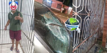 Homem drogado rouba carro da mãe e destrói casas de familiares na zona leste