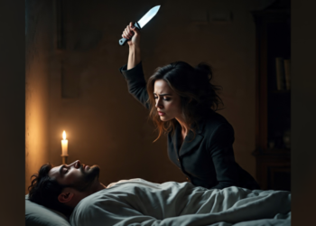 Homem é atacado a facada pela esposa enquanto dormia