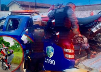 Motociclista com placa adulterada é preso após fuga em RO