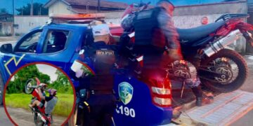 Motociclista com placa adulterada é preso após fuga em RO