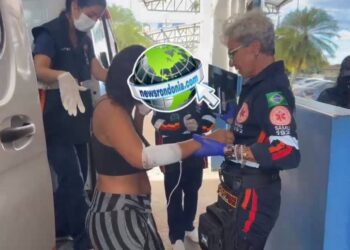 Passageira baleada segurava filho no colo