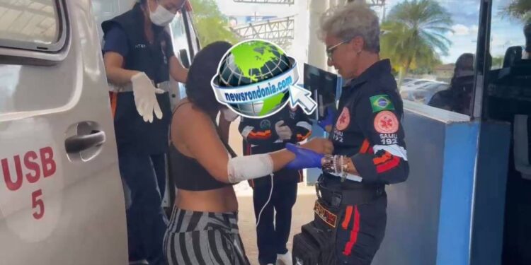 Passageira baleada segurava filho no colo