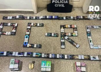 Polícia Civil prende dois por venda de “vapes” a adolescentes em Alvorada d’Oeste