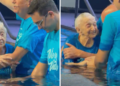 Idosa de 95 anos é batizada na igreja: ‘Estou leve, feliz e realizada’