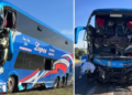 Ônibus com missionários bate em carreta e deixa dois mortos em MG