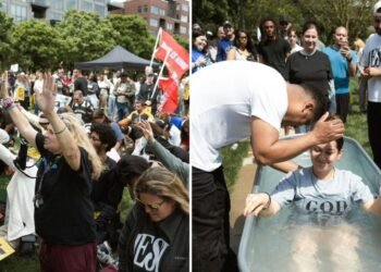 43 pessoas são batizadas durante Marcha para Jesus nos EUA: “Cristo ainda salva”