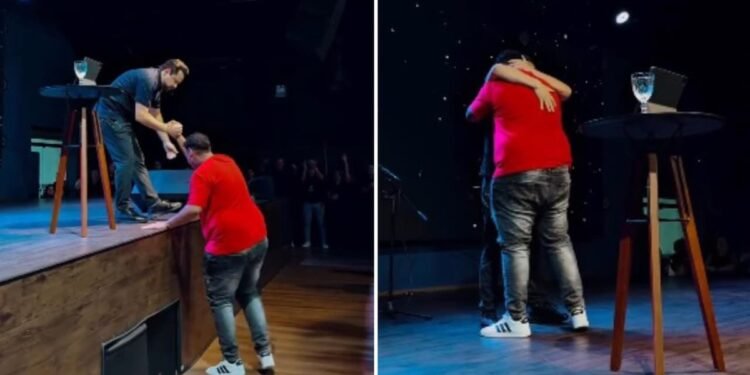 Homem corre para aceitar Jesus no altar e emociona igreja: “Escolho viver em Cristo”