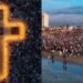 Culto ao amanhecer reúne 5 mil pessoas na orla de Balneário Rincão: “O Céu desceu”