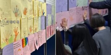 Escola faz mural de oração e alunos intercedem por pedidos de colegas: “Oram com fervor”