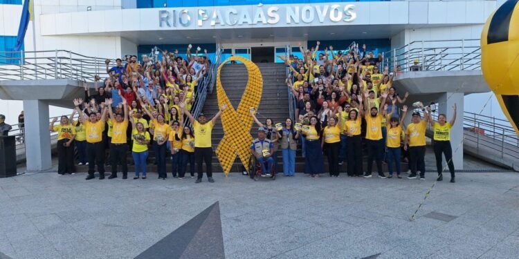 “Dia D” do Maio Amarelo mobiliza servidores no Palácio Rio Madeira em grande Onda Amarela