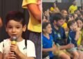 Menino que viralizou ao orar por Neymar celebra convocação na igreja