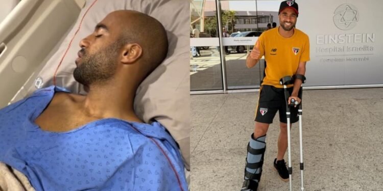 Lucas Moura louva no hospital após cirurgia: “Nenhuma provação é maior que Deus”