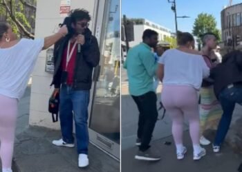Mulher agride evangelista de rua e tenta impedir pregação em Londres: ‘Me deu socos’