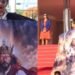 Atriz exibe a volta de Jesus em vestido no festival de Cannes: “Rei da Justiça”