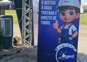 Instalação de bebedouros oferece água gelada e gratuita ao público da Rondônia Rural Show Internacional, em Ji-Paraná