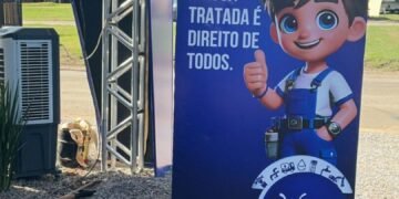 Instalação de bebedouros oferece água gelada e gratuita ao público da Rondônia Rural Show Internacional, em Ji-Paraná