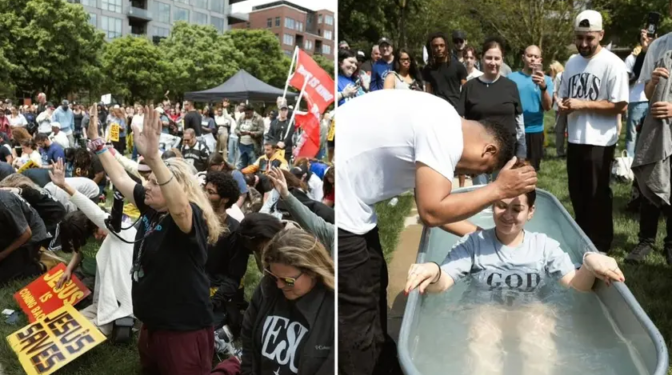 Marcha para Jesus nos EUA reúne milhares e celebra 43 batismos